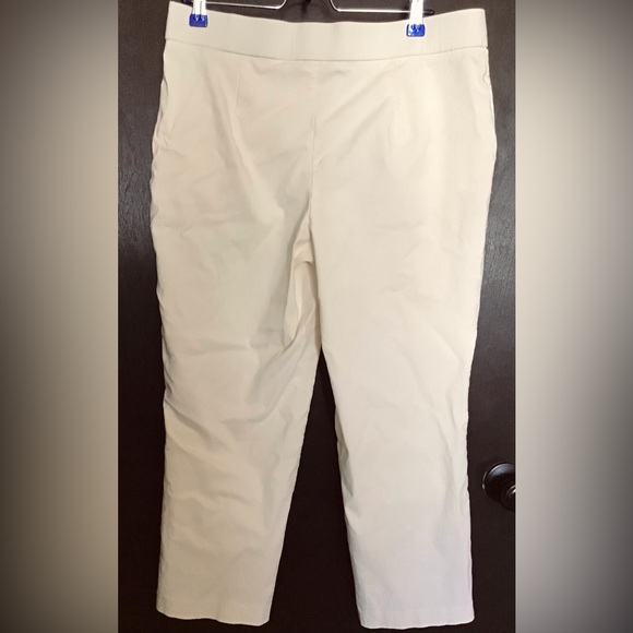 MarlaWynne Women's Cream Straight-Leg Trousers - Picture 2 of 5